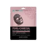 Mirabelle Pearl Charcoal Facial Serum Sheet Mask (Pack of 1), 25ml - Fast Shipping to USA & Canada