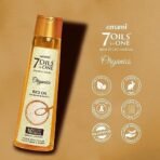 Emami 7 Oils In One Organics RICE OIL Hair Repair& No Frizz| Nourishing & Hydrating| Ultra-Light & Non-Sticky | Certified Organic | Free From Parabens, Sulphates & Harmful Chemicals |For Soft, Shiny Hair - 200ml - Fast Shipping to USA & Canada - Image 5