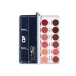 C2P PROFESSIONAL MAKEUP Pro 12 Shades Lipstick Palette for Women 42g, Nude Creamy Matte Lip Color, Blusher & Contour, Waterproof, Lightweight Long-Lasting Hydrating Lipstick Kit Set (Barely Brush) - Fast Shipping to USA & Canada