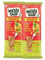 WickedGud 2X Fiber Spaghetti Pasta | No Maida | Durum Wheat Semolina | Brown Rice | Red Lentils | Healthy Diet Pasta - 400gm x 2 - Fast Shipping to USA & Canada - Image 2