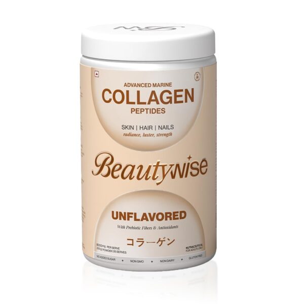 Advanced Marine Collagen Peptides With Hyaluronic Acid, Glutathione & Biotin | No Smell & Easy To Mix With No Added Sugar 200G (Unflovoured Pack Of 1) - Fast Shipping to USA & Canada