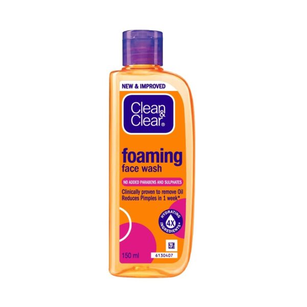 Clean & Clear Foaming Face Wash For Oily Skin, 150ml - Fast Shipping to USA & Canada
