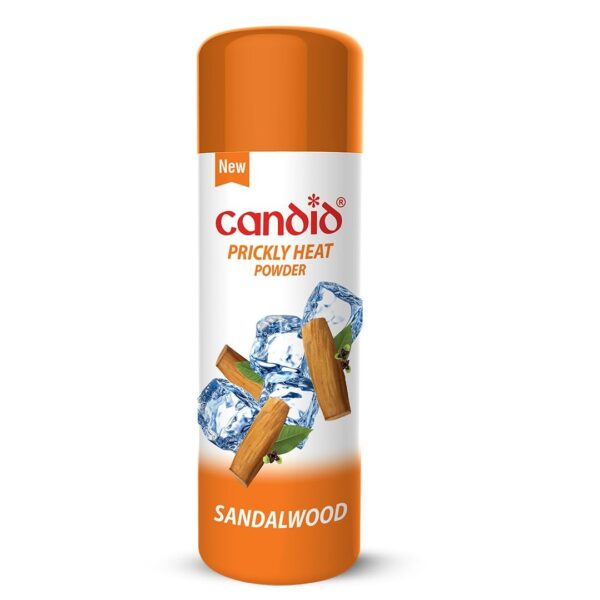 Candid Prickly Heat Powder With Sandalwood | 120 Gm - Fast Shipping to USA & Canada