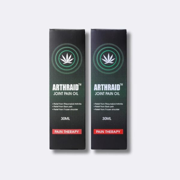 ARTHRAID Joint Pain Oil - Fast-acting Relief, Soothes Aches, Enriched with Hemp Seed Oil,100% Natural Ayurvedic-Pack of 2 - Fast Shipping to USA & Canada