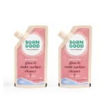 Born Good Plant Based Concentrated Glass And Multi-Surface Cleaner, Makes 1L, Biodegradable, Non-Toxic And Eco-Friendly - 50 ml Each (Pack of 2) - Fast Shipping to USA & Canada