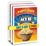 Act II Instant Popcorn Party Pack, Butter Delite, 3x150g (Buy 2 Get 1 Free) - Fast Shipping to USA & Canada