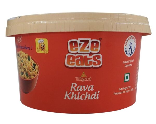 Triguni Eze Eats Rava Khichdi Snack Pack (Pack of 2) - Fast Shipping to USA & Canada
