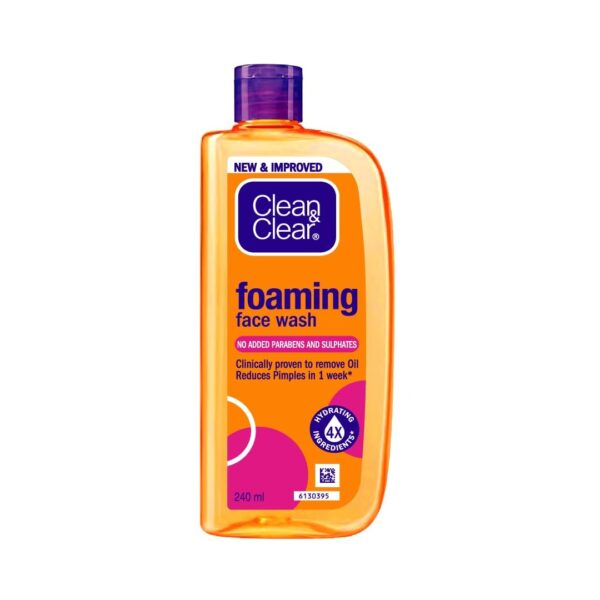 Clean & Clear Foaming Facewash for Oily Skin, Brown, 240ml - Fast Shipping to USA & Canada