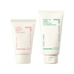 Innisfree Jeju Cherry Blossom Jelly Cream with Niacinamide & Innisfree Green Tea Hydrating Amino Acid Foam Cleanser 150grams for Daily Cleansing | Skin Brightening and Moisturization Combo - Fast Shipping to USA & Canada