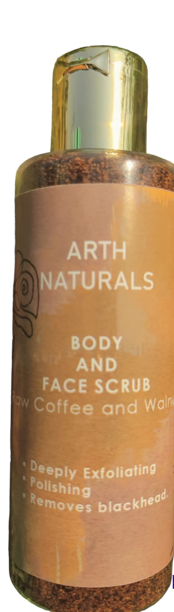 ARTH NATURALS| RAW COFFEE & WALNUT | BODY AND FACE SCRUB | DEEP EXFOLIATING | POLISHING | REMOVES BLACKHEAD| NET WGHT-75 GMS| NATURAL INGREDIENTS. - Fast Shipping to USA & Canada