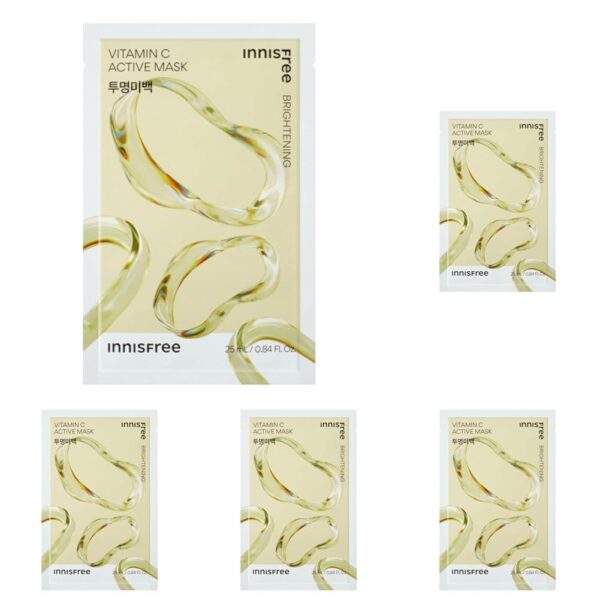 Innisfree Vitamin C Active Sheet Mask 25ml (Pack of 5) - Fast Shipping to USA & Canada