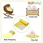 OYO BABY Extra Absorbent Waterproof Baby Dry Sheet Large Size (140 x 100cm) | Quick Dry Sheet for New Born Baby Bed Protector, Soft & Breathable Rubber Sheet for Bed|Yellow - Fast Shipping to USA & Canada - Image 6