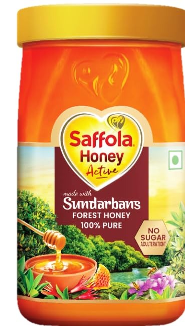 Saffola Honey Active Made with Sundarban Forest Honey 1kg ( pack of 1 ) - Fast Shipping to USA & Canada