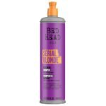 Bed Head TIGI Serial Blonde Restoring Shampoo for Damaged Hair, Colour Enhancing & Protection Shampoo with Keratin for Blonde Coloured Hair, Restores & Revives, UV Protection, Deep Cleanses & Moisturizes Hair, Exotic Tropical Fragrance, 400ml - Fast Shipping to USA & Canada