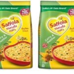 Saffola Masala Oats |Curry & Pepper | Tasty, Anytime Snack | Ready In 3 Mins | Millets Goodness- With Ragi & Jowar | No Maida, No Added Preservatives | Oats Helps Manage Weight |500G .. (Pack of 2) - Fast Shipping to USA & Canada