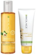Biolage Smoothproof Deep Smoothing 6-In-1 Professional Hair Serum & BIOLAGE Smoothproof Conditioner |Paraben free| Provides Humidity Control & Anti-Frizz Smoothness |For Frizzy Hair - Fast Shipping to USA & Canada
