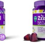 Vicks ZzzQuil Natura, 48 Gummies (24 x 2), Melatonin Sleep-Aid Gummies, Non-Addictive, Natural Strawberry Lavender Flavor, Ultimate Sleep Support - Fast Shipping to USA & Canada