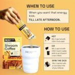 Ace Blend Cordyceps SHROOM COFFEE? | 45 Serving Sachets | Mushroom Coffee | KSM 66 Ashwagandha | L-Theanine | Immunity | Energy | 100% Arabica | Instant Coffee | Fasting Friendly Cold/Hot Brew - Fast Shipping to USA & Canada - Image 6