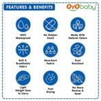 OYO BABY Extra Absorbent Waterproof Baby Dry Sheet Double Bed (260 x 200cm) | Quick Dry Sheet for New Born Baby Bed Protector, Soft & Breathable Rubber Sheet for Bed|Royal Blue - Fast Shipping to USA & Canada - Image 3