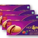 Parle Hide & Seek Milano Collections Mixed Berries Centre Filled Biscuits, 75g, Pack of 4 - Fast Shipping to USA & Canada