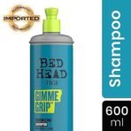Bed Head TIGI Gimme Grip Hair Texturizing Shampoo for Refreshing & Volumized Hair with Sparkling Red Fruit Fragrance, Volume Boost Professional Shampoo for Thin, Fine & Flat Hair, Salon-like Results, Adds Texture, Volume & Grip, Deep Cleanses, 600 ml - Fast Shipping to USA & Canada - Image 4
