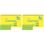Cinthol Lime Soap, 100g (Pack of 18) - 99.9% Germ Protection | Lime Fresh Fragrance | Soaps For Bath Grade 1 Soap | For All Skin Types - Fast Shipping to USA & Canada