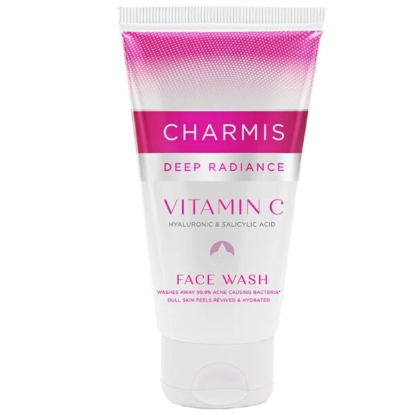 Charmis Deep Radiance Vitamin C Face Wash for Dry Skin, 150ml, Cleanser for Face with Hyaluronic Acid & Salicylic Acid - Fast Shipping to USA & Canada