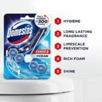 Domestos Power 5 Toilet Rim Block, Ocean, Limescale Removal with Long Lasting Ocean Fragrance, Provides Hygiene & Shine, 55 gm (Pack Of 2) - Fast Shipping to USA & Canada - Image 5