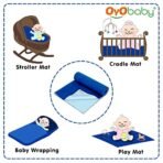 OYO BABY Extra Absorbent Waterproof Baby Dry Sheet Double Bed (260 x 200cm) | Quick Dry Sheet for New Born Baby Bed Protector, Soft & Breathable Rubber Sheet for Bed|Royal Blue - Fast Shipping to USA & Canada - Image 5