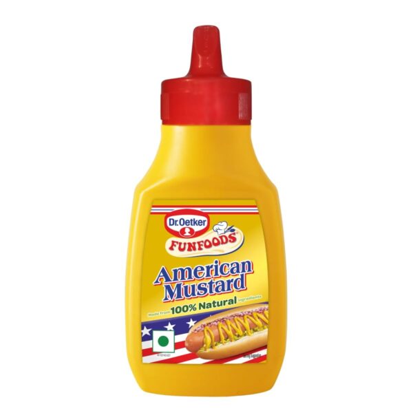 Dr. Oetker FunFoods American Mustard, 260Gram - Fast Shipping to USA & Canada