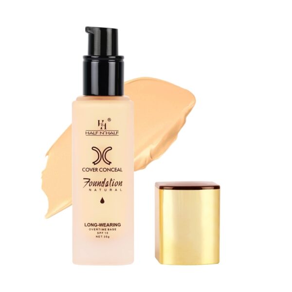 Aklaris Cover Concealer Foundation - Longwearing Natural Finish, Overtime Base with SPF 15, Ivory, 35g - Fast Shipping to USA & Canada