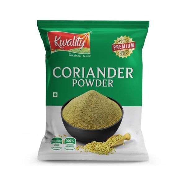 Kwality Coriander Powder 200g, offers a rich, aromatic flavor, enhancing dishes with its fresh, authentic, and pure spice quality. - Fast Shipping to USA & Canada