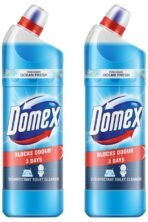 Domex Fresh Guard Disinfectant Toilet Cleaner Liquid|| Ocean Fresh|| 1 L| Freshness for 100 Flushes (Pack of 2) - Fast Shipping to USA & Canada
