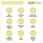 OYO BABY Extra Absorbent Waterproof Baby Dry Sheet Large Size (140 x 100cm) | Quick Dry Sheet for New Born Baby Bed Protector, Soft & Breathable Rubber Sheet for Bed|Yellow - Fast Shipping to USA & Canada - Image 4