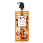 Lux Body Wash LUXURIOUS SANDALWOOD with Sandalwood Oil & Tuberose scent SuperSaver XL Pump Bottle with upto 12H* Long Lasting Fragrance|| Glycerine|| Paraben Free|| Rich Foam|| 750 ml - Fast Shipping to USA & Canada