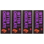 Amul Bitter Chocolate- 75% Rich in Cocoa, 150 g (Pack of 4) - Fast Shipping to USA & Canada