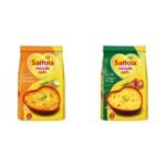 Saffola Masala Oats, Tasty Evening Snack, Classic Masala, 500g & Saffola Masala Oats, Tasty Evening Snack, Veggie Twist, 500g - Fast Shipping to USA & Canada