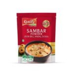 Kwality Sambar Powder for Idli, Vada, Dosa - Authentic South Indian Spice Mix, Perfect for Rich Flavor and Aroma 100g (Pack of 1) - Fast Shipping to USA & Canada