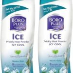 BOROPLUS Prickly Heat Ice Cool Powder- 2 x 150g+35g Packs(2 x 185 g) - Fast Shipping to USA & Canada