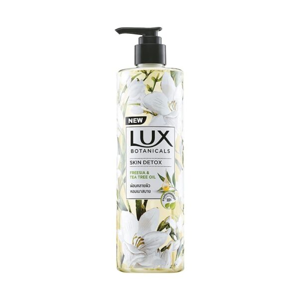 Lux Botanicals Skin Detox Body Wash With Freesia&Tea Tree Oil Extracts For Women,100% Natural Extracts,Purifying&Gentle Shower Gel For Nourished&Revived Skin,Refreshing Fragrance,No Parabens,450 Ml - Fast Shipping to USA & Canada