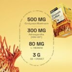 Ace Blend Cordyceps SHROOM COFFEE? | 45 Serving Sachets | Mushroom Coffee | KSM 66 Ashwagandha | L-Theanine | Immunity | Energy | 100% Arabica | Instant Coffee | Fasting Friendly Cold/Hot Brew - Fast Shipping to USA & Canada - Image 7