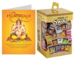 Swad Ganesh Chaturthi Gift with Card (Swad Mixed Candy 125 Gift Box & 1 Greeting card) - Fast Shipping to USA & Canada - Image 2
