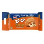 Parle 20-20 Gold Cashew Cookies Pouch, 600 Gram/604.8 Gram (Item Weight May Vary) - Almond - Fast Shipping to USA & Canada
