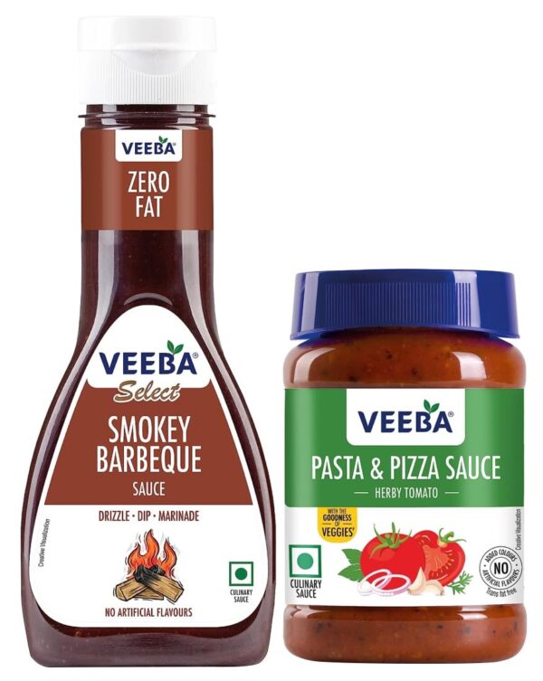 Veeba Sauces, Barbeque Sauce, 330g & veeba pasta pizza sauce 280g - Fast Shipping to USA & Canada
