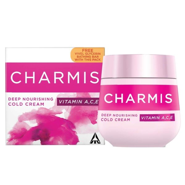 Charmis Cold Cream 100ml + 75g Vivel Glycerine, 100 ml with Soap - Fast Shipping to USA & Canada