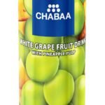 Chabaa White Grape Fruit Drink with Pineapple Pulp Can, 7.77 fl oz ? 230 ml - Fast Shipping to USA & Canada