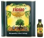 Figaro Olive Oil- Pure Olive Oil-Daily Cooking Oil- Perfect for Indian Dishes- Curries, Gravy- Imported from Spain- 2L Tin & Figaro Extra Virgin Olive Oil- 250m - Fast Shipping to USA & Canada