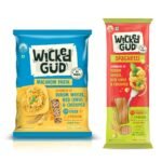 WickedGud 2X Fiber Macaroni & Spaghetti Pasta Combo | No Maida | Durum Wheat Semolina | Brown Rice | Red Lentils | Healthy Diet Pasta - 400gm x 2 - Fast Shipping to USA & Canada