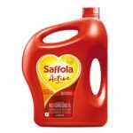 Saffola Active Refined Cooking oil | Blended Rice Bran & SoyaBean oil | Pro Weight Watchers | 5 Litre jar - Fast Shipping to USA & Canada
