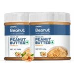 Beanut Regular Crunchy Peanut Butter 340gm each (Pack of 2) | 26gm Protein | 100% Vegan Peanut Butter, 100% Pure Roasted Peanut | High in Protein Spread, Gluten & Cholesterol Free, Nut Butter - Fast Shipping to USA & Canada